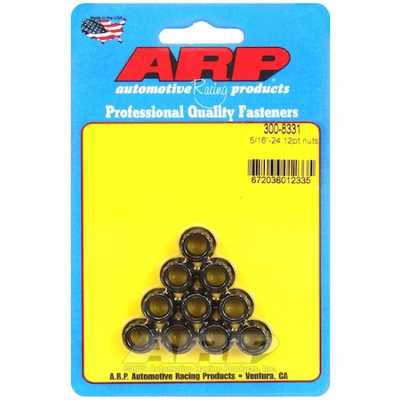 Arp 5/16-24 12PT NUT KIT 300-8331
